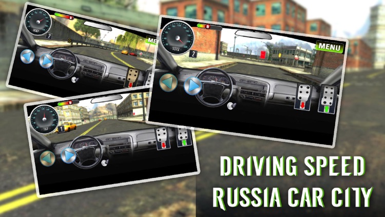 Driving Speed Russia Car City