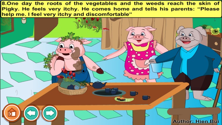 A dirty pig (story and games for kids)