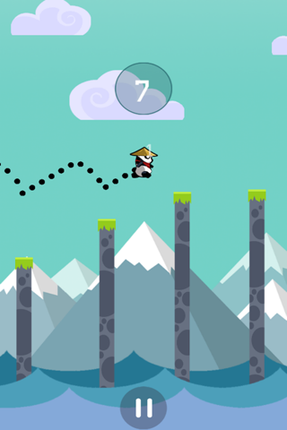 Spring Baby Ninja Panda - Stick Jumpy Hero screenshot 3