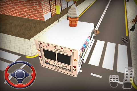 Ice Cream Delivery Truck Sim 3D screenshot 2