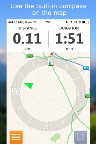 Track My Route - GPS tracker with compass screenshot 2