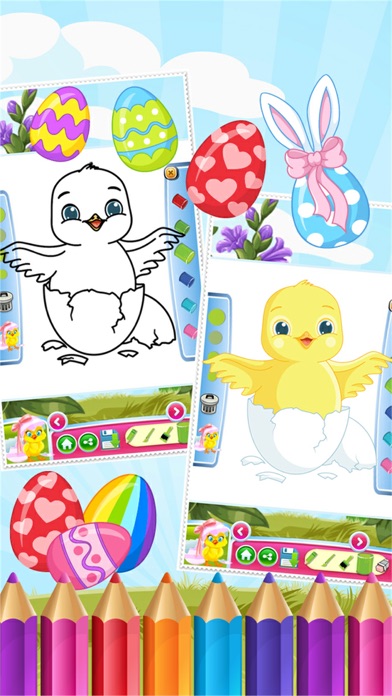 Easter Egg Coloring Book World Paint and Draw Game for Kids 1.0 IOS -