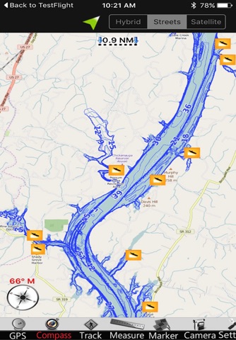 Chickamauga GPS Fishing Charts screenshot 3
