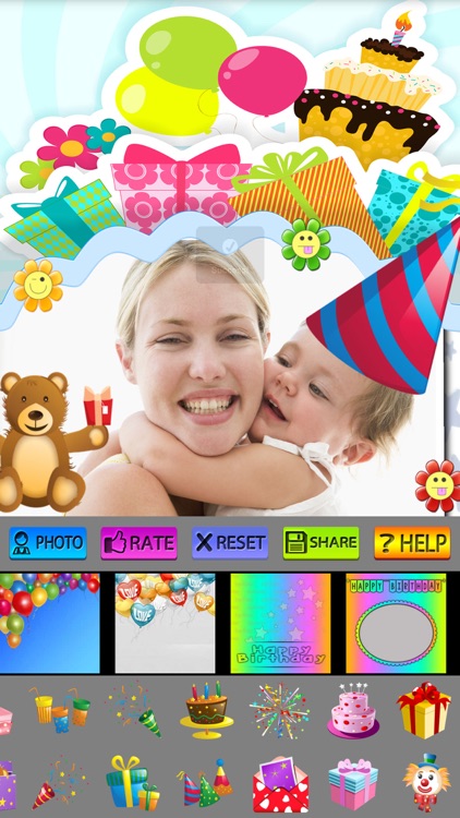Birthday Photo Frames and Stickers screenshot-3