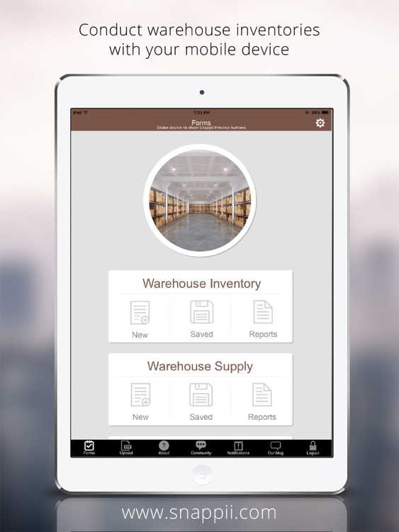 Warehouse Inventory and Shipment for iPad