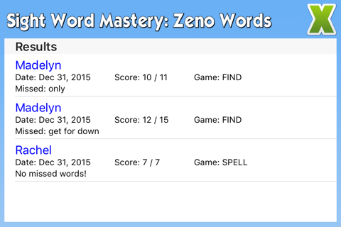 Sight Word Mastery: Zeno Words screenshot 4