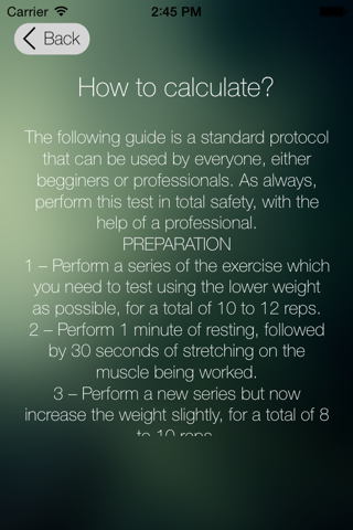 Polcalc's RepMax screenshot 3