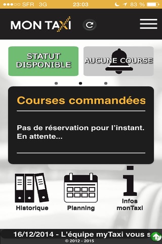 Mon Appli Taxi Chauffeur screenshot 2