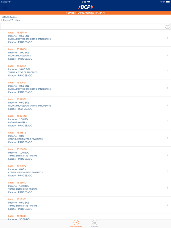 Screenshot #4 pour BCP Bolivia - Credinet