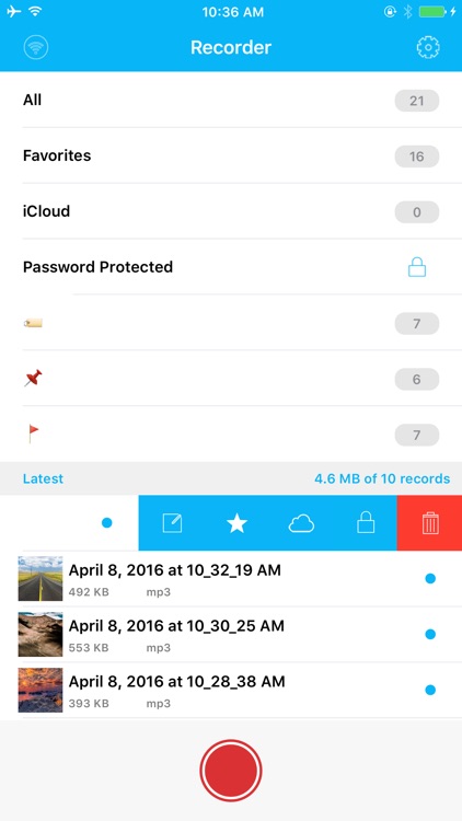 Recorder Pro - Recording, Voice Memos, Photos, Notes, Markers, Tags & Password Protected