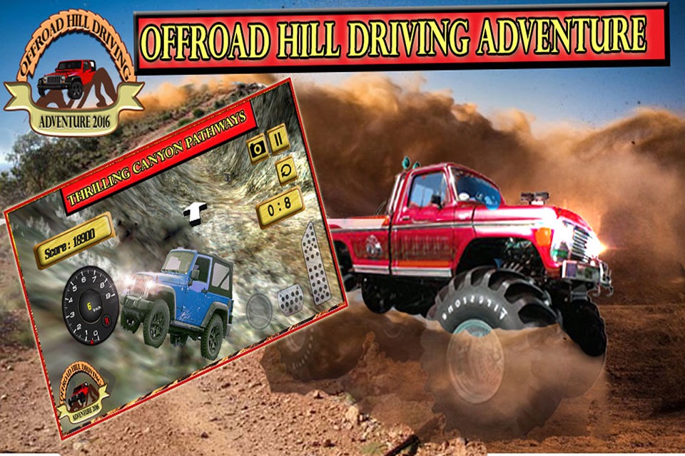 Offroad 2016 Hill Driving Adventure: Extreme Truck Driving, Speed Racing Simulator for Pro Racers screenshot 4