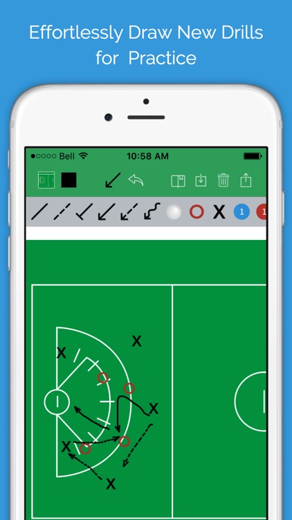 Lacrosse Blueprint - Men's Clipboard Drawing tool for Coaches