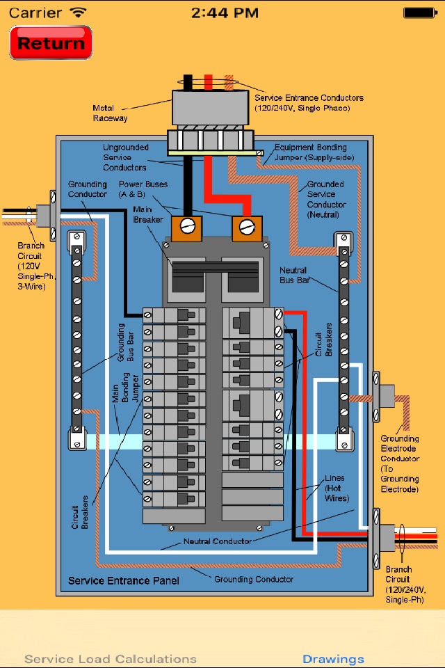 Electrical Load Calculator & Electrical Plan Example screenshot 3