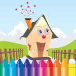 Detrás de las paredes libro para colorear - Dibujo de Inicio Juegos de Niños gratis