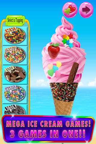 Mega Ice Cream Popsicles, Soft Serve & Frozen Ice Cream Truck Desserts Maker FREE screenshot 2
