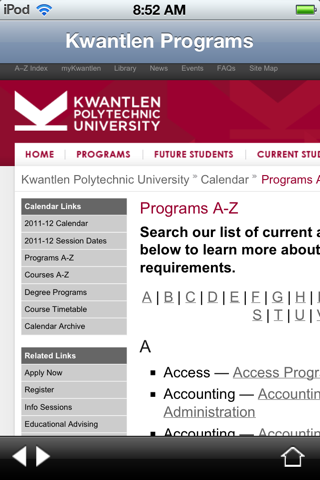 Kwantlen Polytechnic University - KPU screenshot 2
