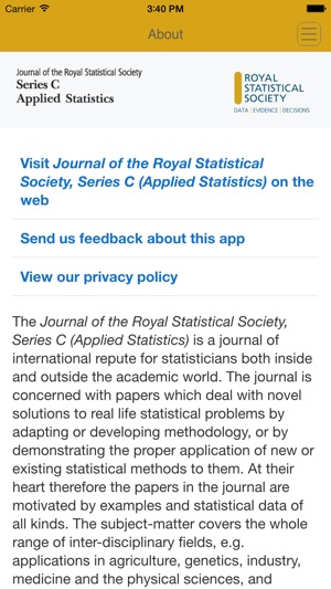 Journal of the Royal Statistical Society, Series C (Applied (圖1)-速報App