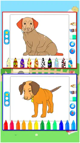 Game screenshot Puppies Dog coloring book for children Free : Draw and Paint hack