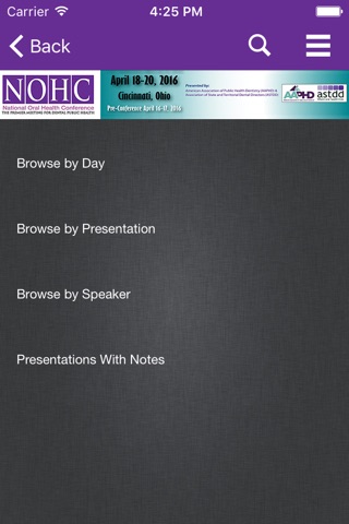 National Oral Health Conf screenshot 3