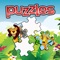 Cartoon Jigsaw Puzzle Kids Game for Animal Jungle