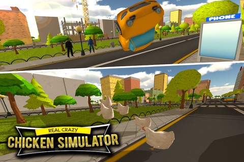 Crazy 3D Chicken Run Simulator screenshot 3