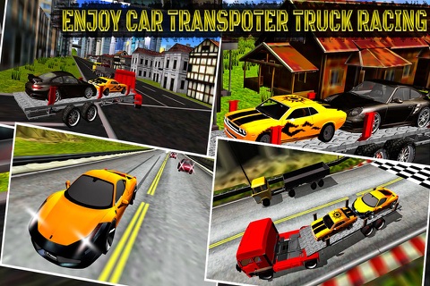 Car Transporter Truck Racing: Be a Fast Lorry Driver in Trucking Simulation Game 2016 screenshot 4