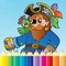 Pirate Coloring Book - Sea Drawing for Kids Free Games