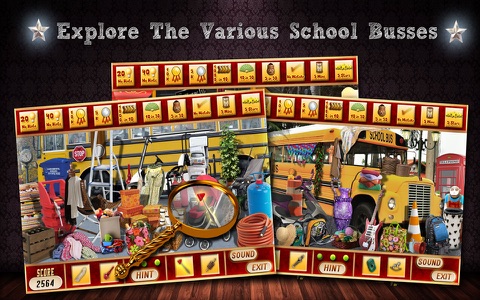 School Bus Hidden Objects Game screenshot 2