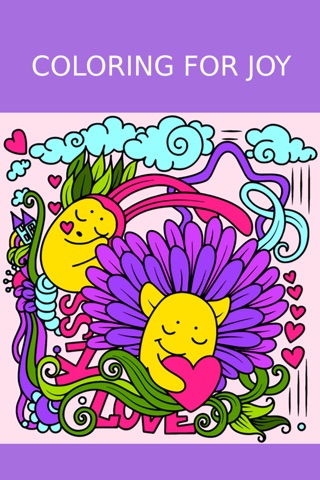 Doodle Coloring Book for Adults: Free Fun Adult Coloring Pages - Relaxation Anxiety Stress Relief Color Therapy Games screenshot 3