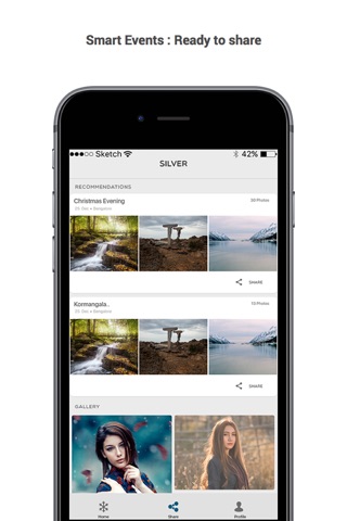 Silver - Offline group photo sharing screenshot 3