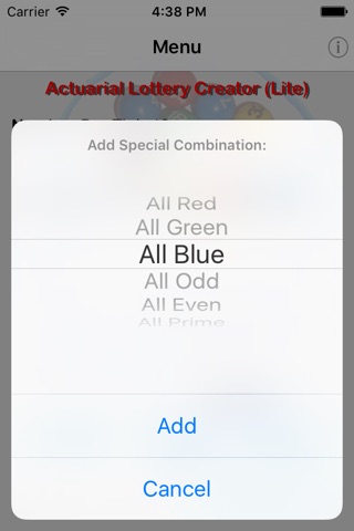 Actuarial Lottery Creator (Lite) screenshot 3