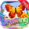 Drawing Desk Butterflies : Draw and Paint Coloring Books Edition Pro