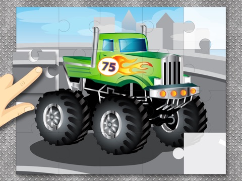 Sports Cars & Monster Trucks Jigsaw Puzzles : logic game for toddlers, preschool kids and little boys screenshot 2