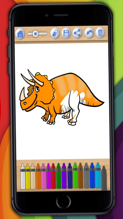 Dinosaurs Coloring book & Paint the Jurassic