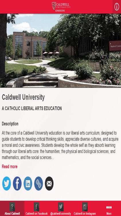 Caldwell University Admissions