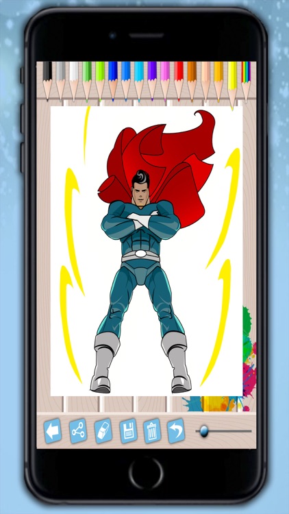 Super heroes coloring pages paint heroes drawings - Premium screenshot-4
