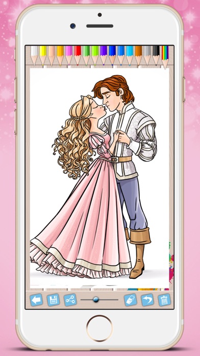 How to cancel & delete Royal Princess Coloring Book - Paint fairy tale princesses from iphone & ipad 3