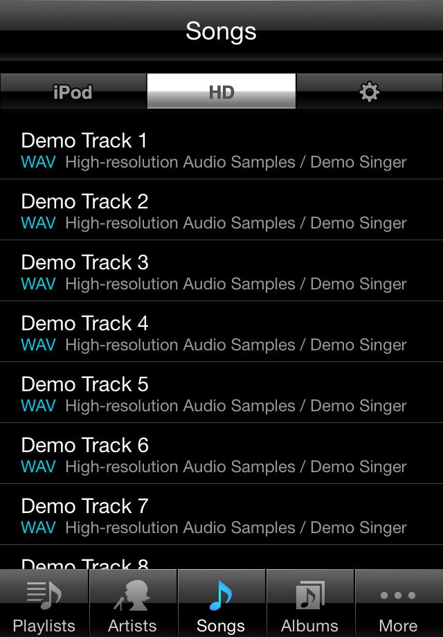 HR Audio Player for iOS screenshot 3