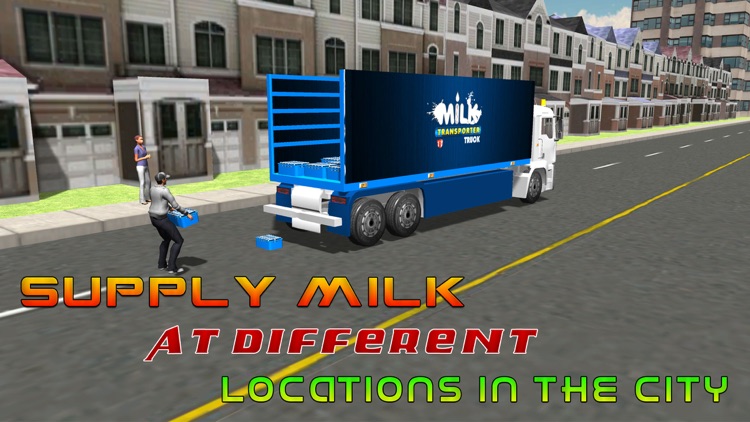 3D Milk Transporter Truck – Extreme trucker driving & parking simulator game screenshot-3