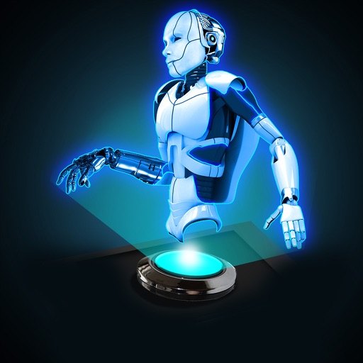 Hologram 3D Robot Simulator Icon