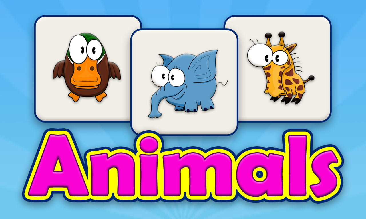 Animals Matching Learning Cards Puzzle