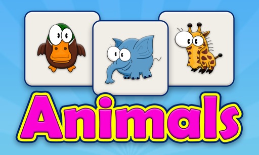 Animals Matching Learning Cards Puzzle iOS App