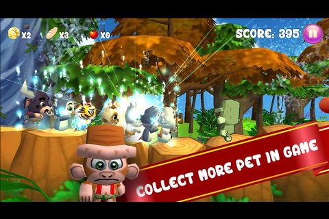 Baby Pet Run - Crazy jump in jungle free game for fun adventure screenshot 2