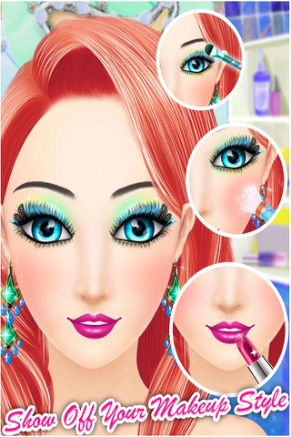 Hollywood Star Makeup - Spa Makeup Dress Up - Princess Girls Game -  girls beauty salon Games screenshot 2
