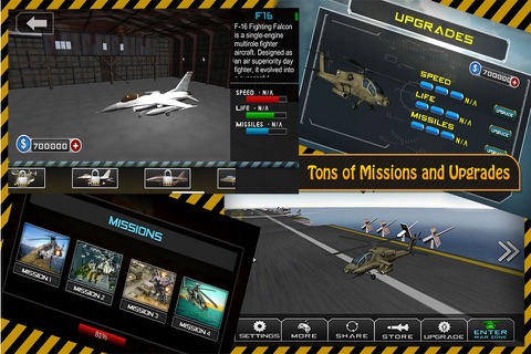 Gunship Heli Warfare Battle Game free screenshot 2