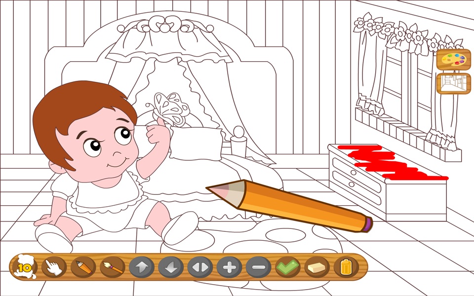 Coloringbook baby - Color, design and play with your own coloringbook baby screenshot 2