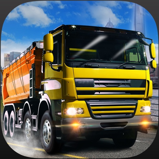 City cargo transport truck trailer & Oil Transporter Tank 3D icon