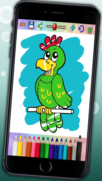 Coloring book of animals (educational game for kids 3 to 6 years old) - Premium screenshot-3