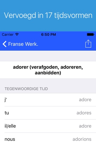 French Verb Conjugator Pro screenshot 4