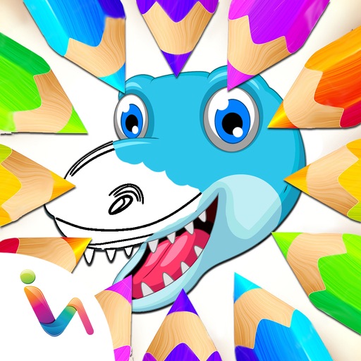 Dinosaurs Coloring Books For Kids Icon